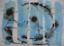 2015, Windspiel 1, Aquarell, 42x58 cm
