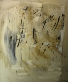 1995, Poesie des Lichts, Öl, Sand auf LW, 120x100cm