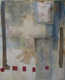 2003, malende Mutter, Materialbild, 150x120cm